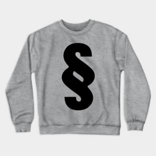 Black and White Paragraph Crewneck Sweatshirt